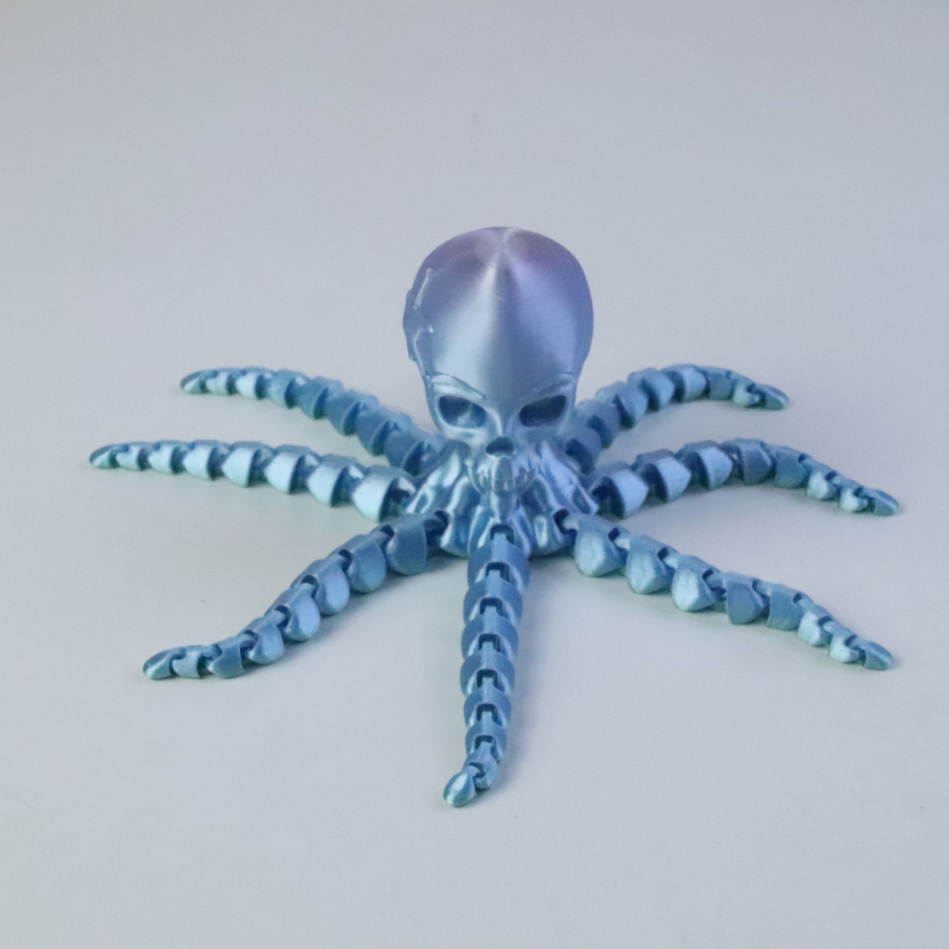 3D打印骷髅头八爪鱼摆件可活动关节章鱼模型玩具跨境工艺品批发详情15