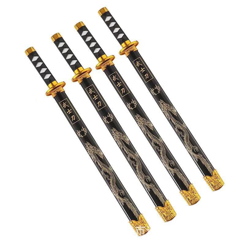 儿童玩具刀剑武士刀木剑青龙剑户外男孩表演道具怀旧木剑景区玩具白底实物图