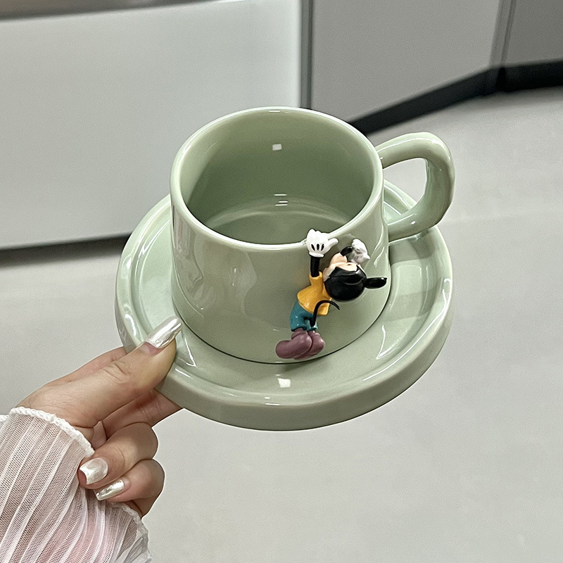 Cream Wind Coffee Cup Ceramic High Appearance Level Afternoon Tea Exquisite High-Grade Sense Mug Home Couple Cup Wholesale Application Scenario