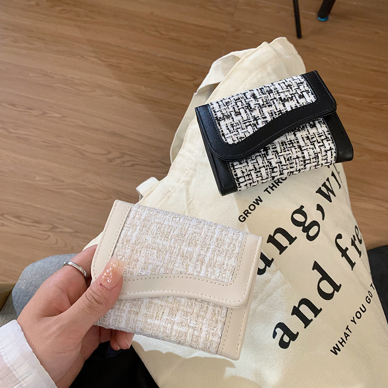 小香风韩系大容量INS钱包女士学生纯色简约韩版chic大量现货图