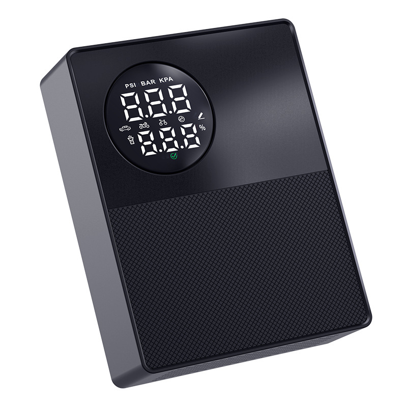 Car Air Pump High-Power Car Pump Digital Display With Light Charging Treasure Emergency Power Supply Item Picture