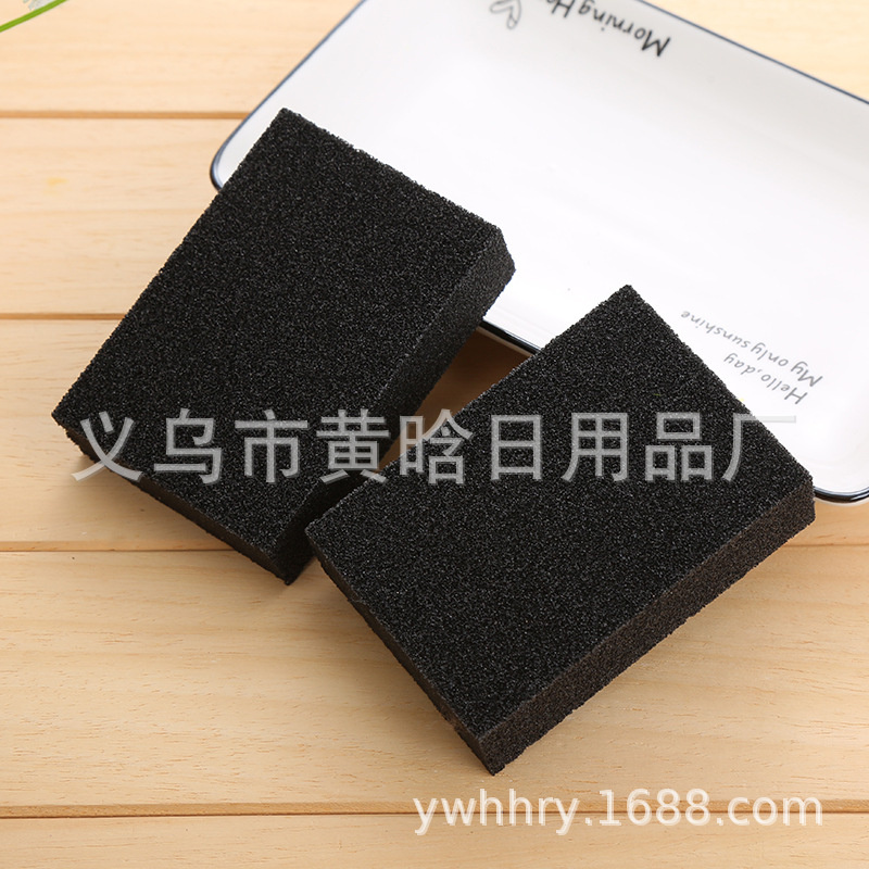 【 Chi Jia 】 Diamond sand sponge for cleaning POTS and pans, kitchen oil and dirt removal sponge for removing dirt and rust from kitchen utensils Specification image