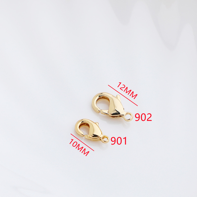 cross洞洞鞋装饰/丝巾扣/龙虾扣金色/铜龙虾扣/微型龙虾扣产品图