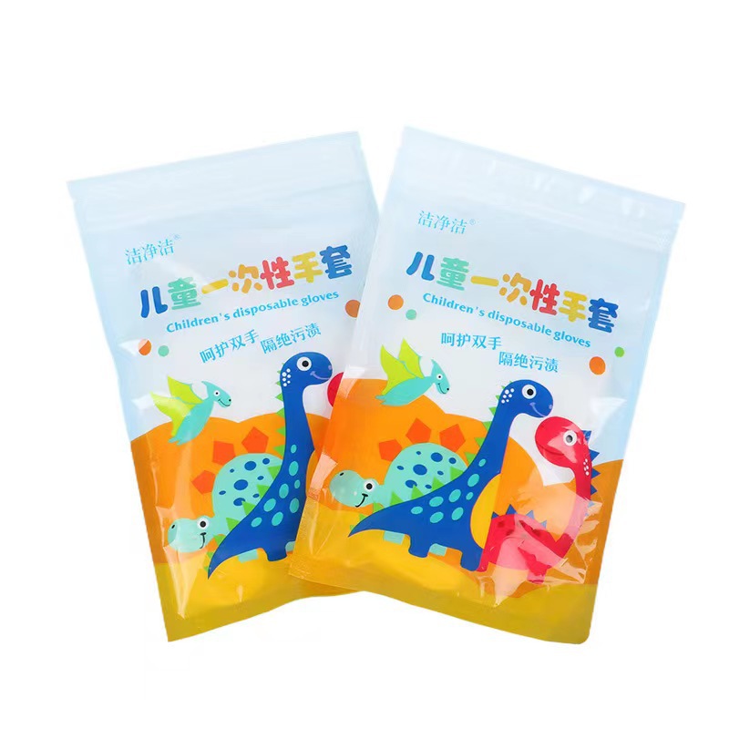 100 pairs of disposable children's gloves, 200 pairs in a box, thickened food-grade transparent gloves for students and children in the catering industry Item Picture