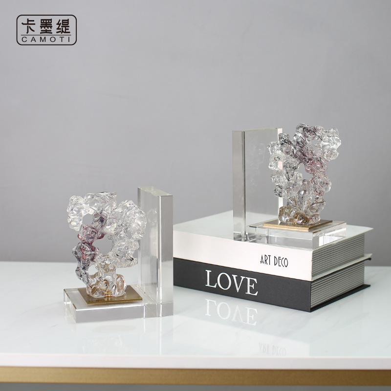 新中式摆件/书房电视柜装饰品/书立细节图