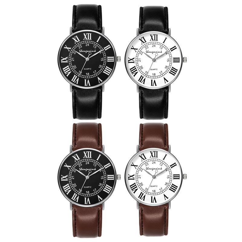 Manufacturers Wholesale Watches Men's Belt Men's Watch Thin Simple Business Casual Fashion Quartz Watch Men's Watch Item Picture