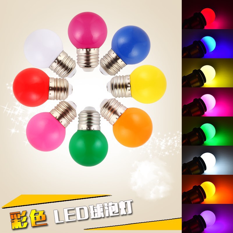 低压LED彩色球泡装饰小彩泡3V5V12V24V110V节日灯G45太阳能萤火灯 details Picture