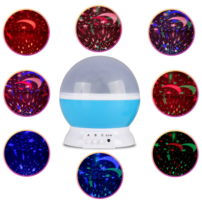 Dream Rotating Star Light Projection Light Bedroom Creative Full Star Projection Light Floor Stand Light Night Light Atmosphere Light Application Scenario