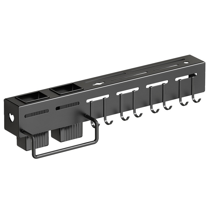 Stainless steel knife rack, wall-mounted chopstick holder, multi-functional knife storage rack, kitchen non-drilling hanging rack, cross-border direct supply Item Picture