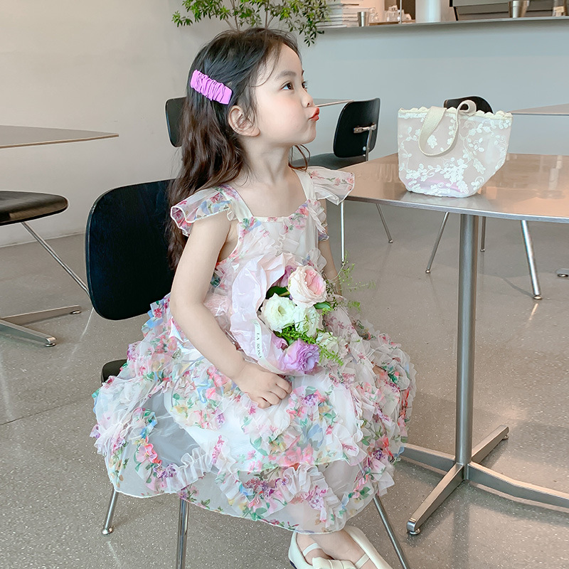 童装/爱莎公主/裙子儿童短袖时尚/女童裙子/马面裙女童可爱细节图