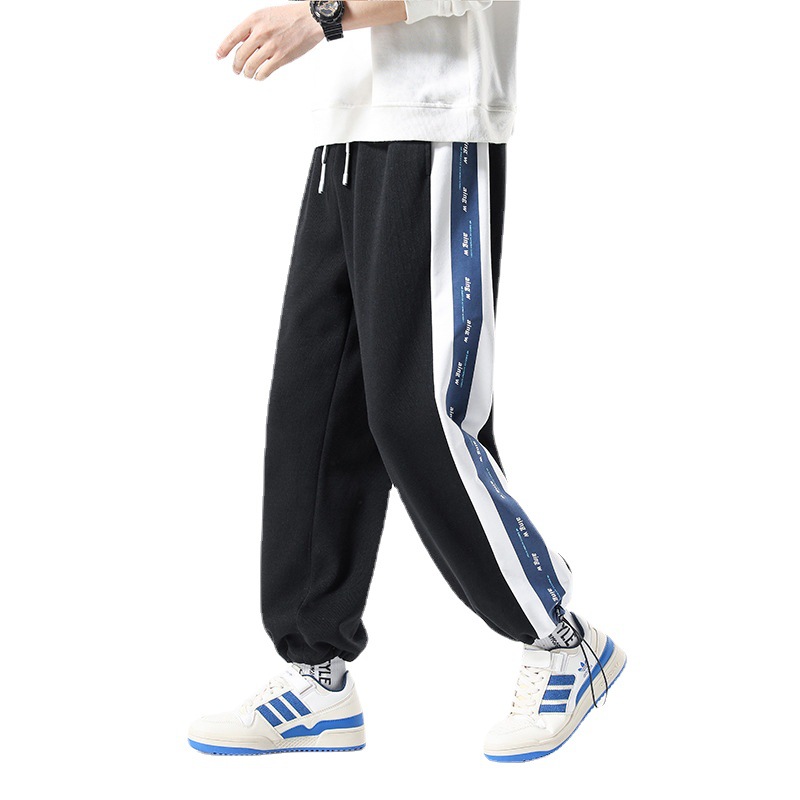 Casual pants for men 2022, men's sweatpants, autumn new style, versatile 9-inch sportswear pants, large-sized loose Harem corset pants Item Picture