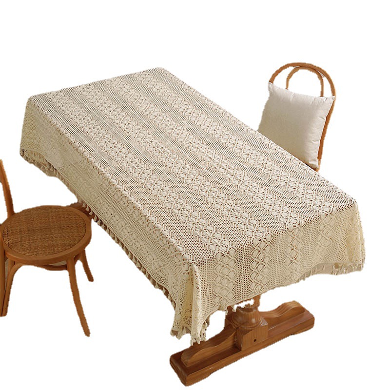 西餐桌布餐垫成品桌布/桌布台布/蕾丝桌布白底实物图