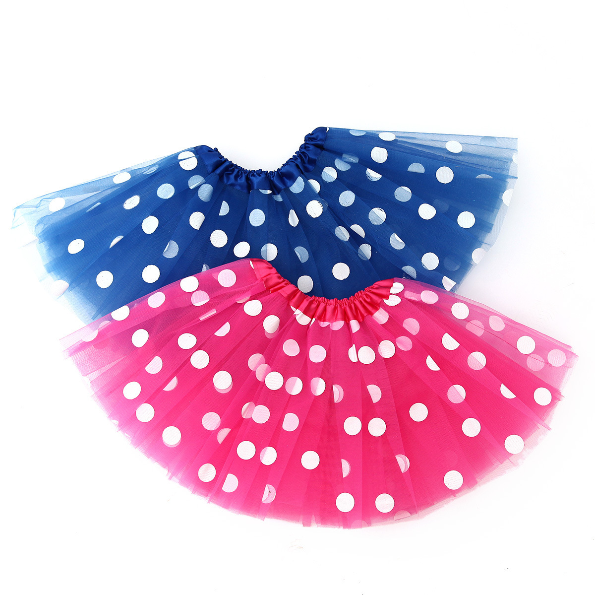 Children's tutu skirt Princess offset gauze skirt three layers 6 pieces half skirt tutu gauze skirt children's skirt details Picture