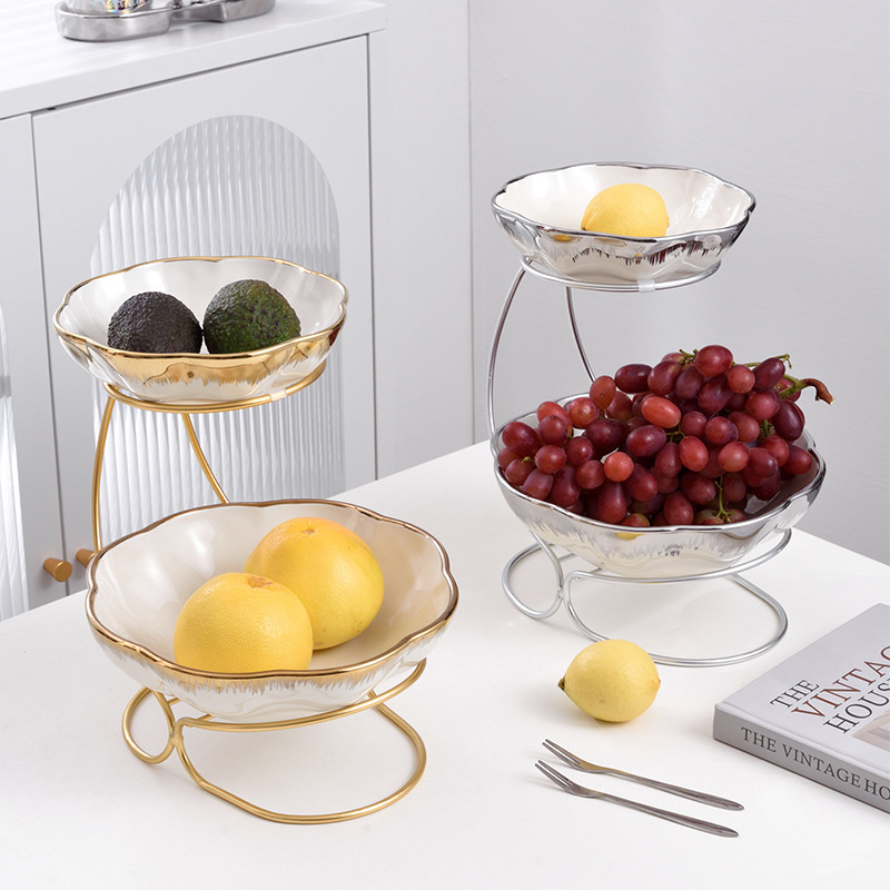 A light luxury double-layered fruit platter details Picture