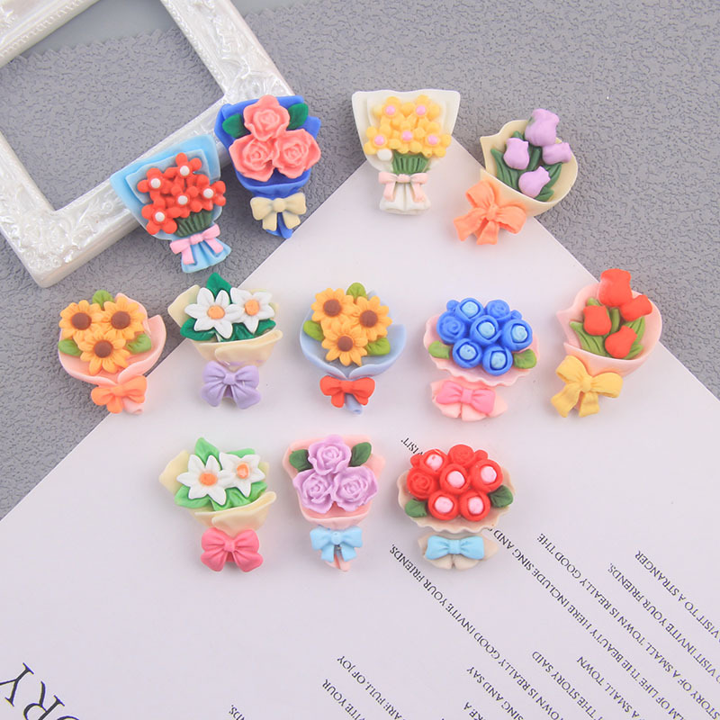 Hot-Selling Hand-Held Flower Resin Cream Glue Mobile Phone Case Head Rope Hair Card Accessories Diy Factory Wholesale Water Cup Paste Stationery