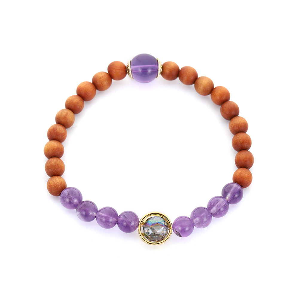 Barbie Sandalwood Crystal Bracelet Cute Lychee Frozen Bear Buddha Beads Bracelet Men And Women Of The Same Style Play Single Circle Hand Jewelry Item Picture