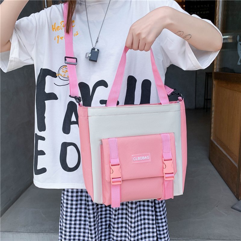 跨境初高中学生书包大容量旅行户外简约四件套背包新款百搭双肩包细节图