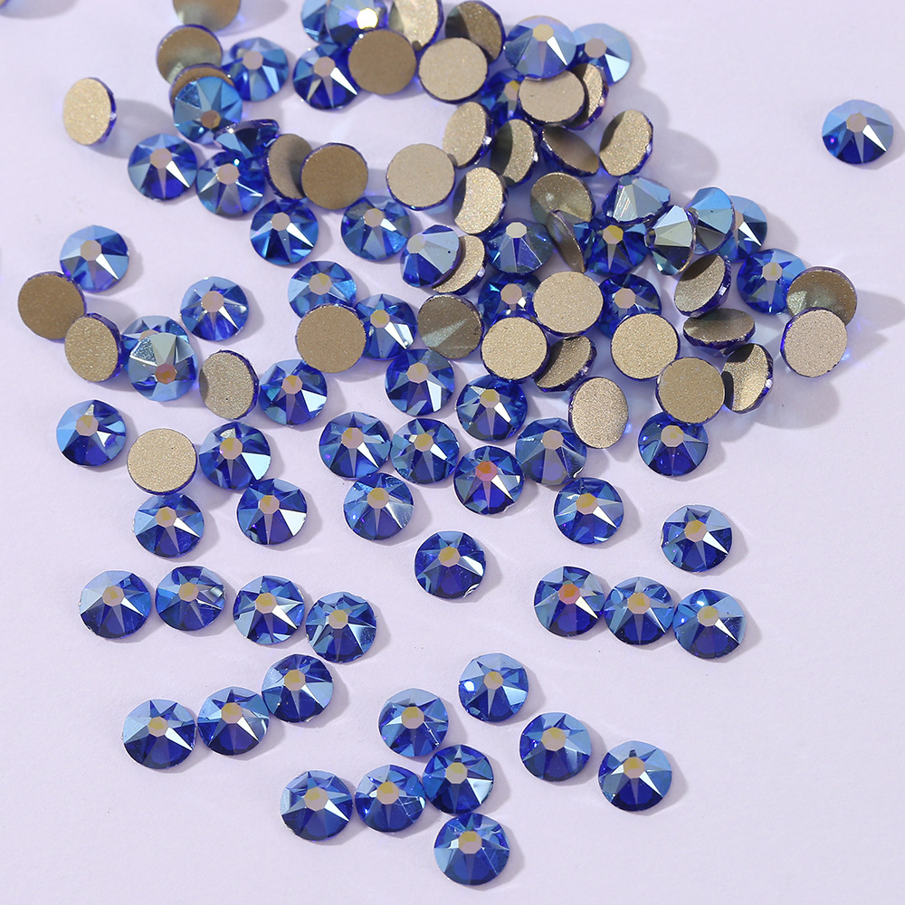 Color Round Flat Bottom Nail Drill Stage Makeup Decoration Rhinestone Diy Hair Clip Hair Clip Accessories Phone Case Accessories Application Scenario