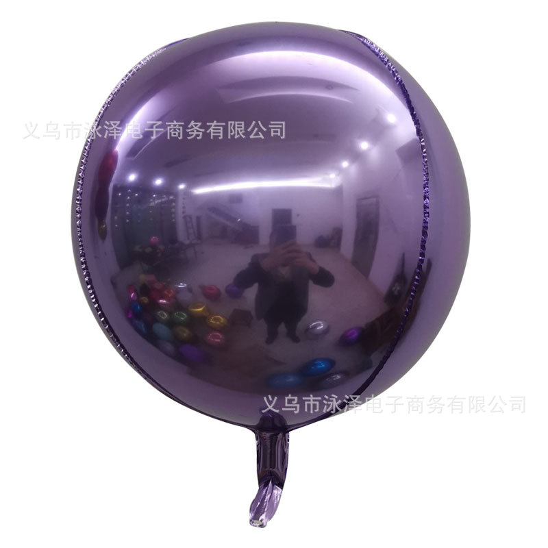 Cross-border 22 "4D ball aluminum film balloon wedding decoration birthday party decoration aluminum film balloon wholesale details Picture