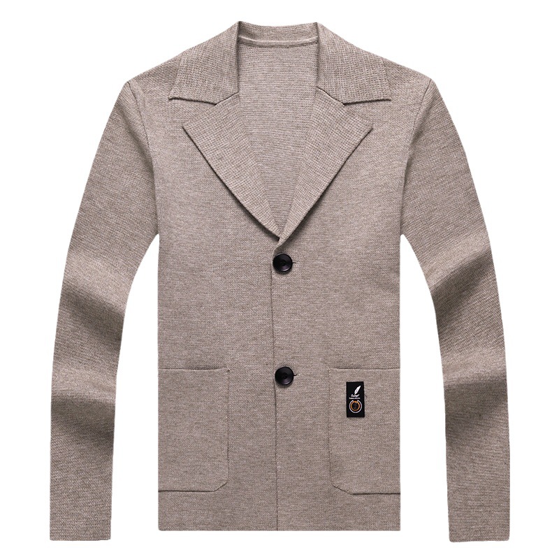 New men's tops for Spring and Autumn 2023: Casual knitted cardigans, fitted long-sleeved sweaters, trendy coats, and sweaters for men Item Picture