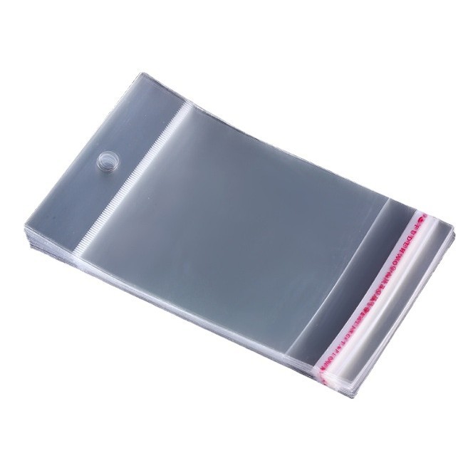 opp transparent card head plastic packaging bag, self-sealing bag, necklace ring jewelry accessory bag, thickened opp self-adhesive bag Item Picture