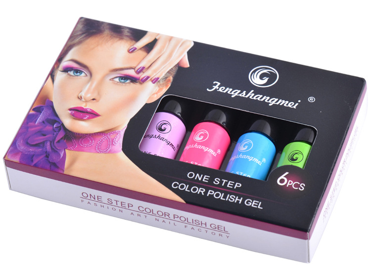 One-step adhesive without sealing layer base adhesive, rapid molding nail polish adhesive, Japanese-style small set, popular color for whitening, exclusive for foreign trade