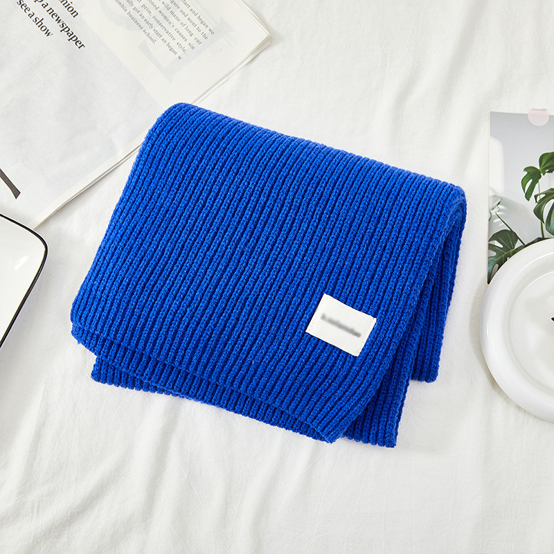 红色毛线围巾女冬季氛围感韩版百搭学生冬天保暖纯色加厚针织围脖详情28