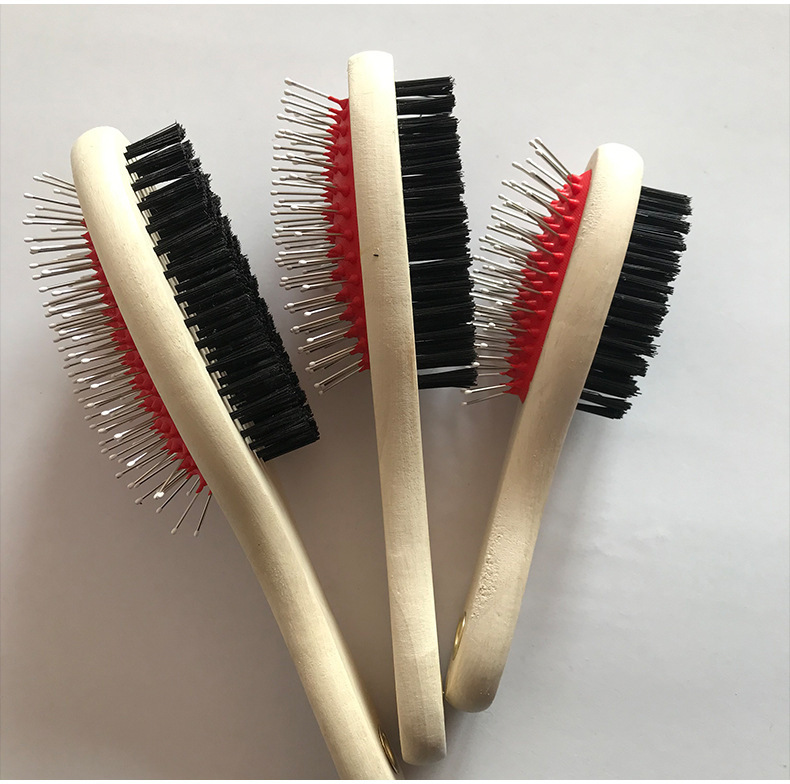 The large, medium and small-sized pet double-sided comb is suitable for combing the fur of medium and large-sized pets and can be used for multiple purposes with one comb details Picture