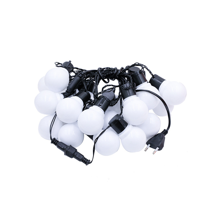 网红室内庭院/LED灯串白底实物图