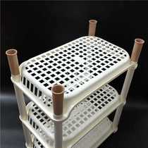 Wholesale small rectangular rack 3-layer drain and finish small shelf storage table multi-purpose storage rack storage combination rack