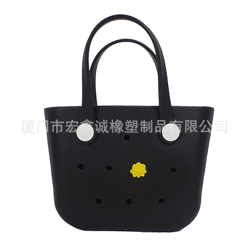 New women's small bag, small size waterproof storage, carrying basket, fashionable travel eva beach bag Specification image