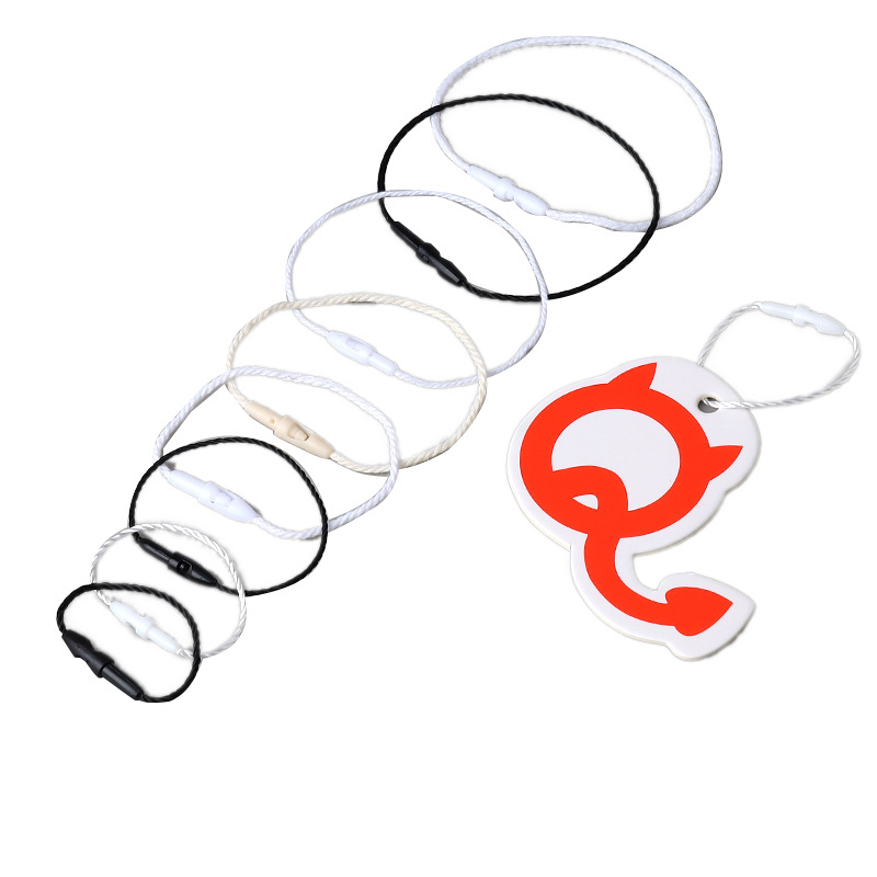 吊牌绳线/吊牌/吊牌线/服装吊牌设计/吊牌纸白底实物图