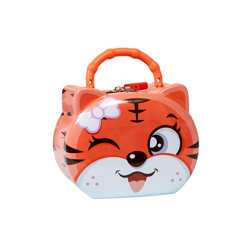 New wedding candy box, children's iron piggy bank, money box, change box Item Picture