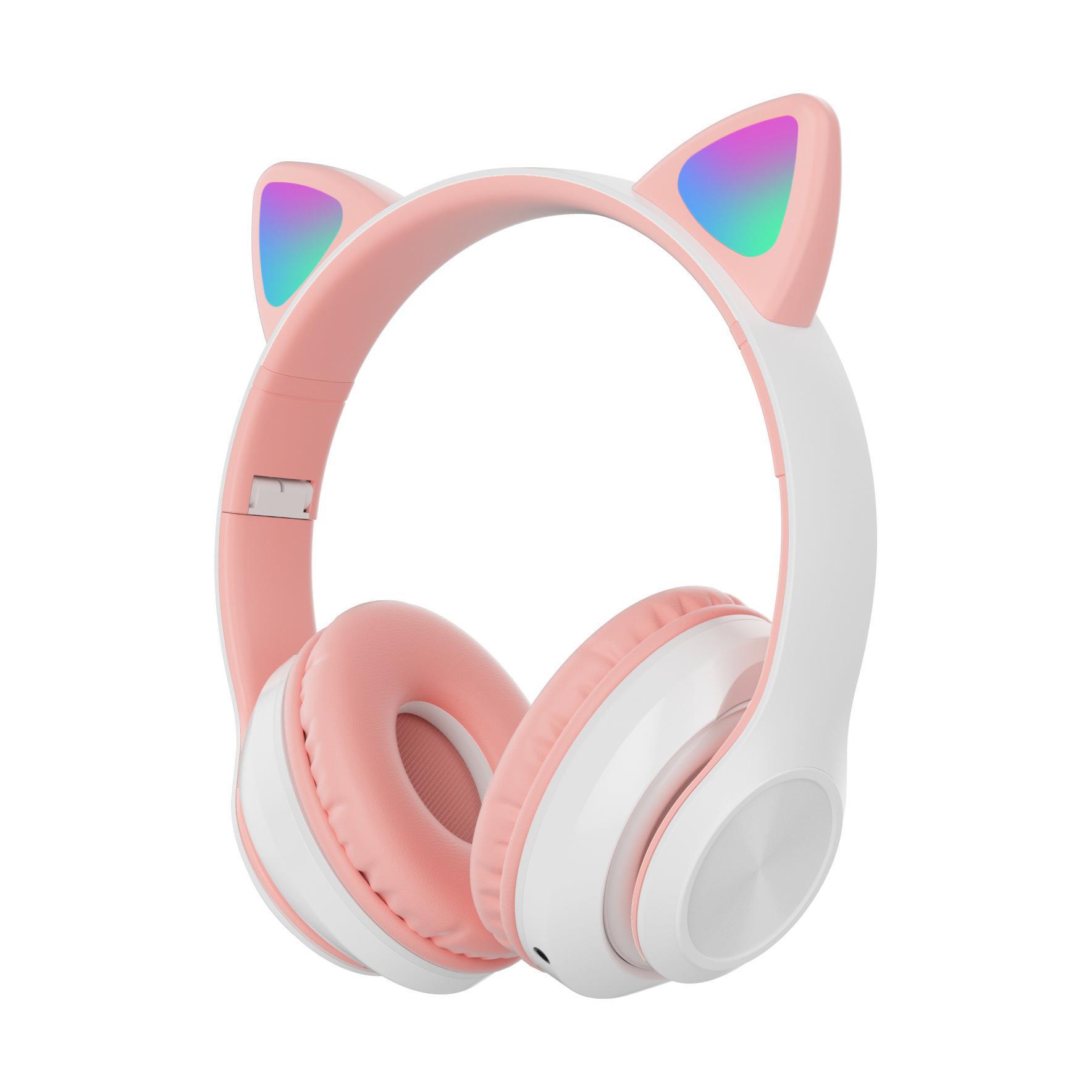 Fabricante nuevo STN99 headwear glow bluetooth auriculares estudiantes lindo gato auriculares inalámbricos al por mayor Item Picture