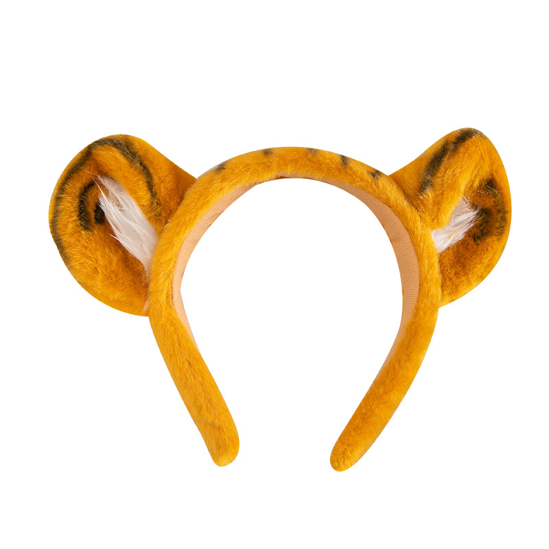 Cross-border simulated tiger claws, tails, wearable dolls, plush toys, hair bands, sex rings, zoo commemorative gifts Item Picture