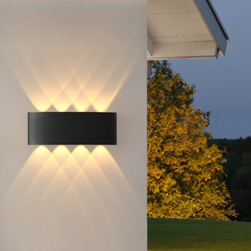 Outdoor Wall Light Waterproof Wall Light Led Minimalist Cross-Border Amazon Explosive Artifact Up And Down Light Outdoor Wall Light Specification drawing