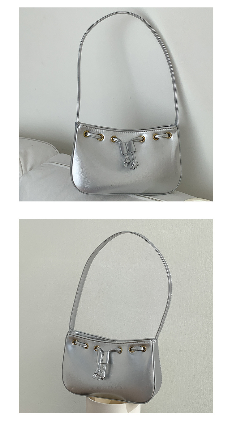 复古韩版新款时髦高级感手提小方包 气质简约通勤女士单肩腋下包详情16