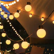 G50球泡太阳能灯串户外露营防水氛围灯led大圆球天幕帐篷庭院装饰