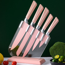 阳江刀具套装舒适系列多用途带刀座组合不锈钢家用厨房六件套刀