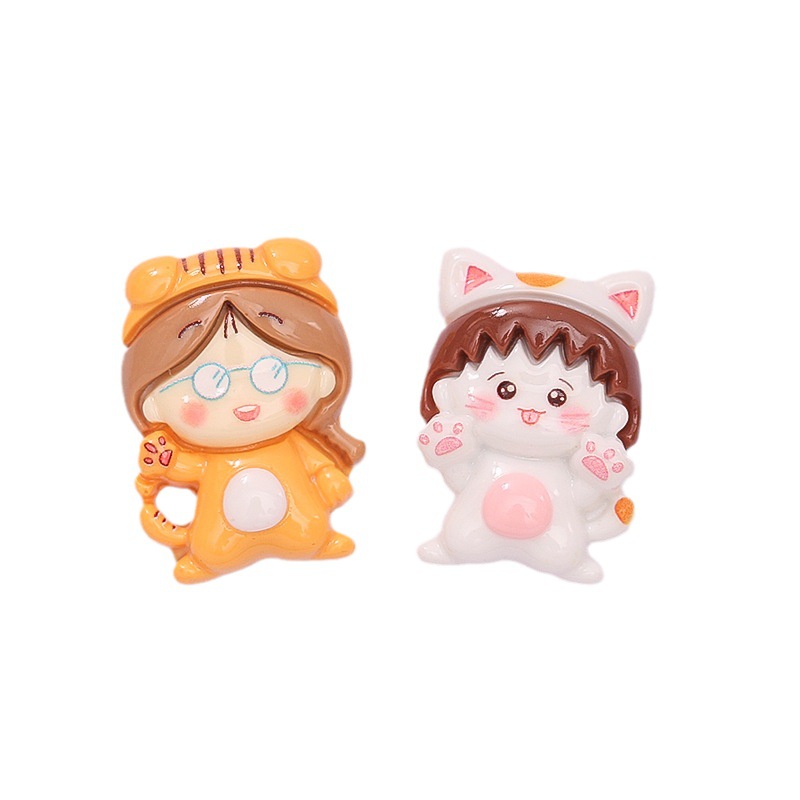 Cute Cartoon Ball Girl Diy Cream Glue Homemade Phone Case Hair Card Shoe Buckle Pendant Resin Accessories Wholesale Item Picture