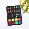 Cross-border water-soluble, easy-to-wash and quick-drying face color cream with crayons Halloween dance set, human face painting paint details Picture