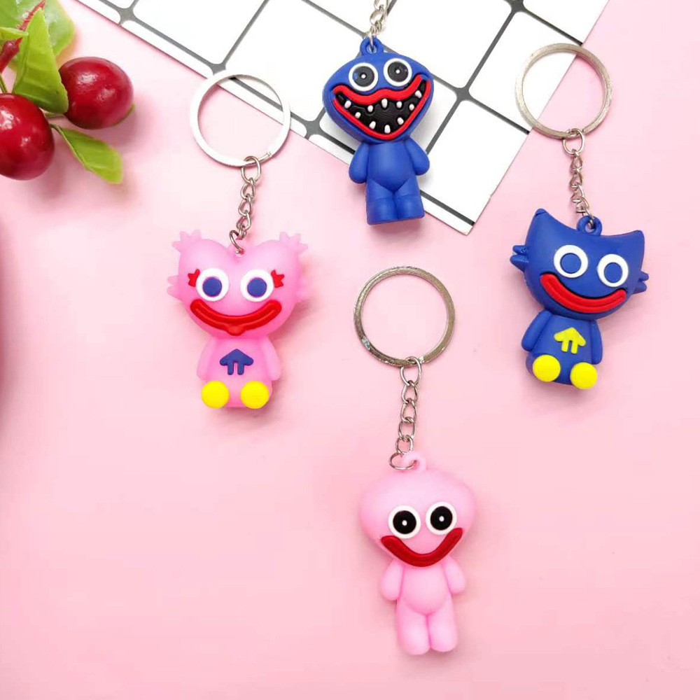 Factory Direct Sales Of Cartoon Pvc Soft Plastic Poppy Key Chain Doll Pendant Promotion Small Gift Net Celebrity Peripheral Accessories