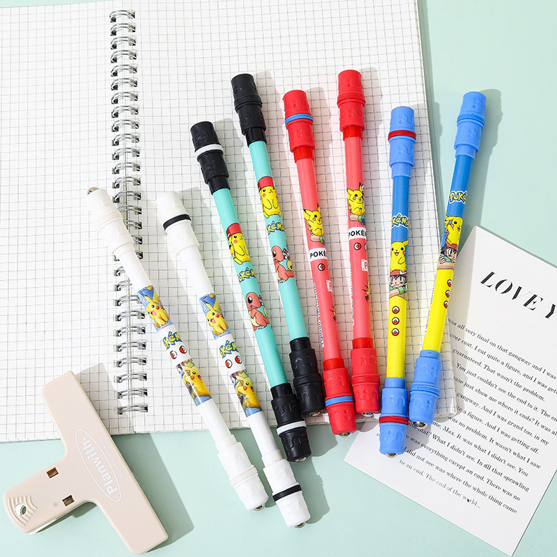 Yqiduo Cartoon Pet Revolving Pen Students Cute Revolving Pen Decompression Neutral Pen Gift Pen Signature Pen Stationery details Picture