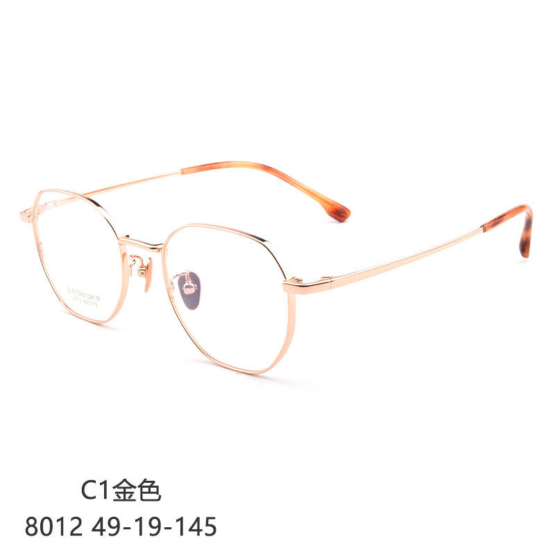 眼镜架圆大框/新款纯钛眼镜产品图