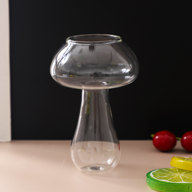 酒吧透明玻璃鸡尾酒杯子 创意蘑菇杯 香槟杯玻璃红酒杯个性玻璃杯详情图2