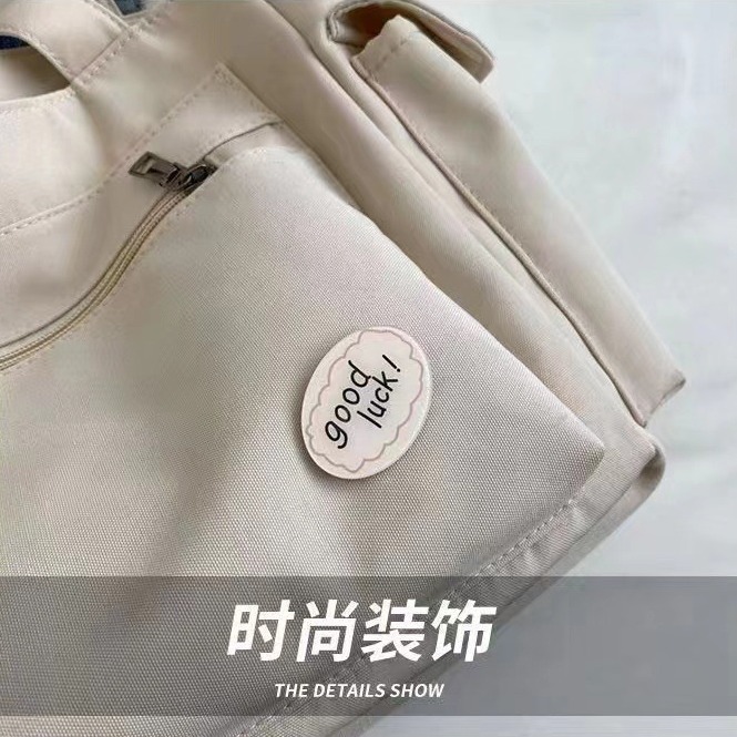 Oxford cloth bag, large-capacity canvas bag for girls, single-shoulder bag, versatile tote bag for students, handbag, shoulder bag details Picture