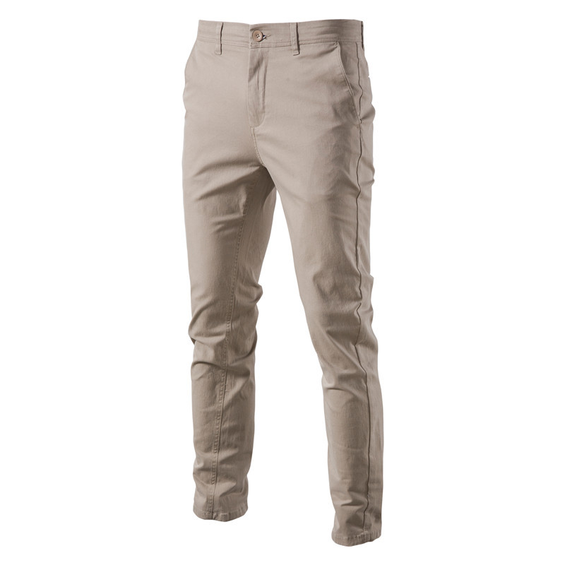 Primavera nuevo hombre pantalones casuales transpirable hombre japonés jóvenes negocios versátil pantalones engrosados