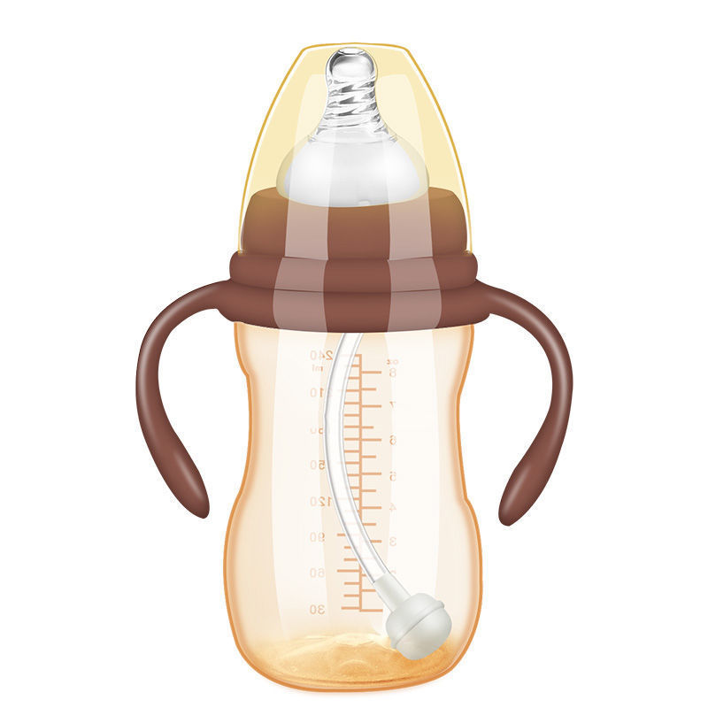 贝亲奶瓶/婴儿用品/奶瓶/夜光奶瓶/母婴用品宝宝白底实物图