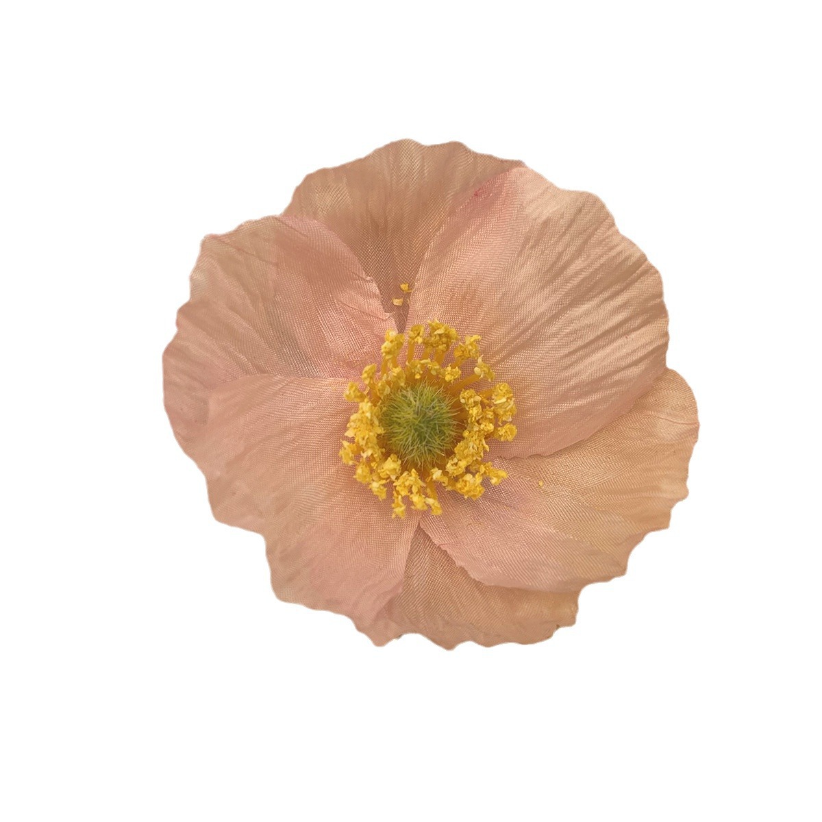 The new spring and summer faux poppy flower hair clip has a pure and elegant atmosphere. The side clip is a photo-taking hair accessory and a super fairy-like hair flower clip Item Picture