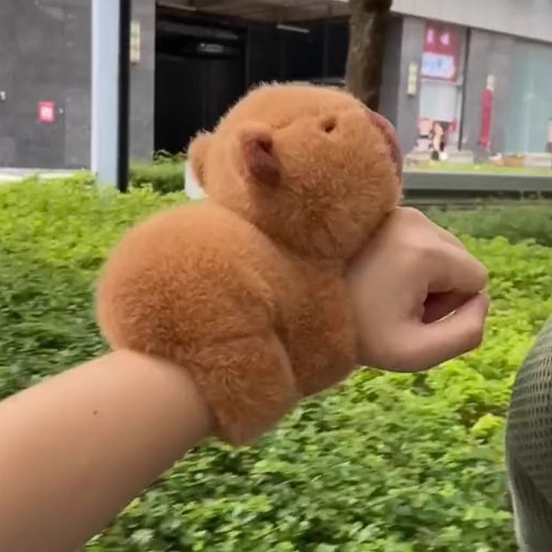 Wristband, wrist, plush toy, Capybara, capybara, cute plush toy, and popular cross-border doll Specification drawing